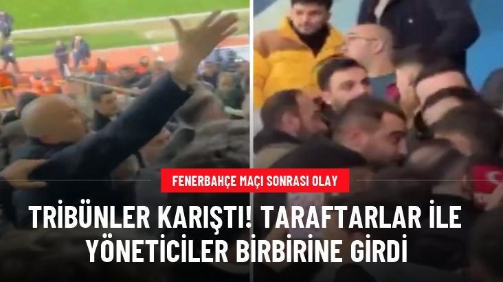 Tribünler karıştı! Taraftarlar ile yöneticiler birbirine girdi